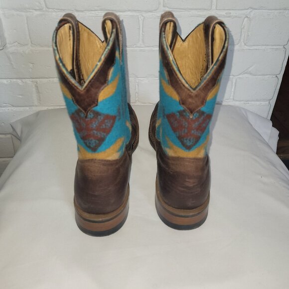 Rare Vintage Paul Brodie X Pendleton Western Boots Size 7 - Picture 4 of 9